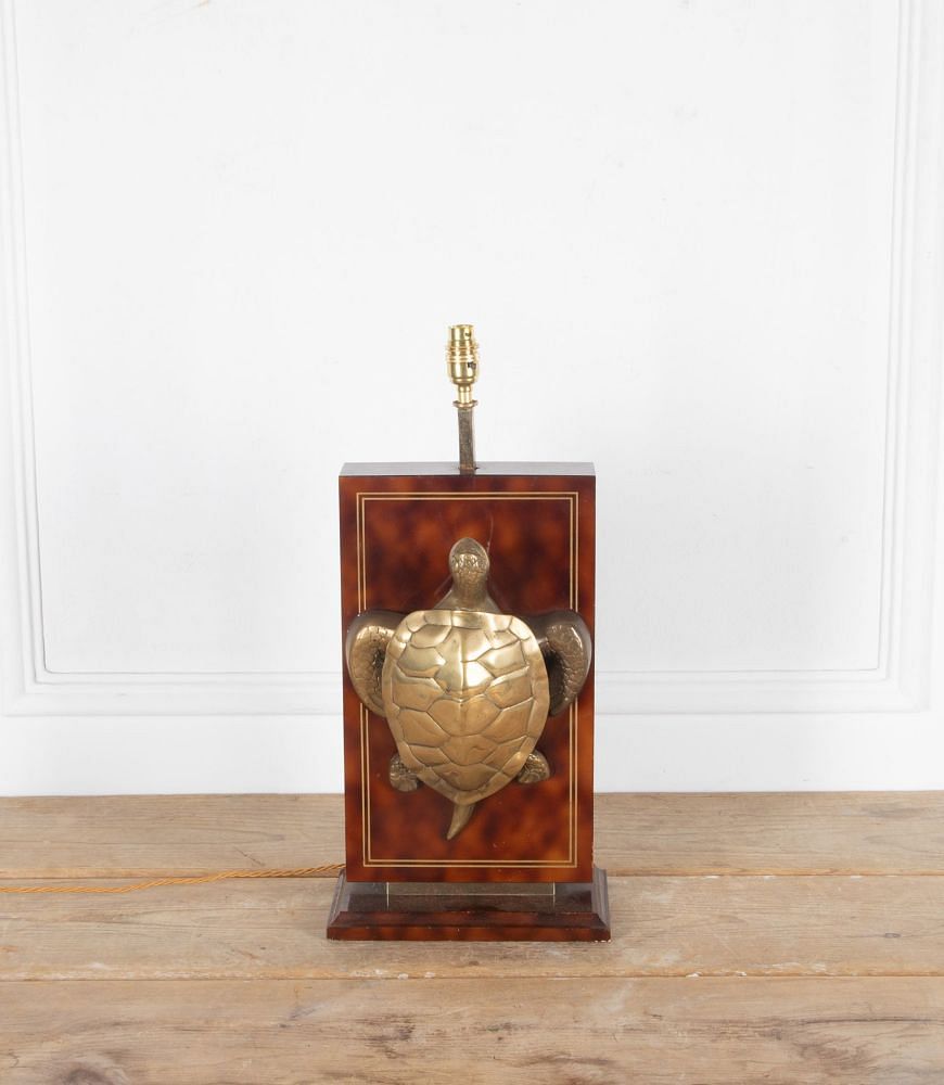 20th Century Brass Turtle Lamp LT1536632