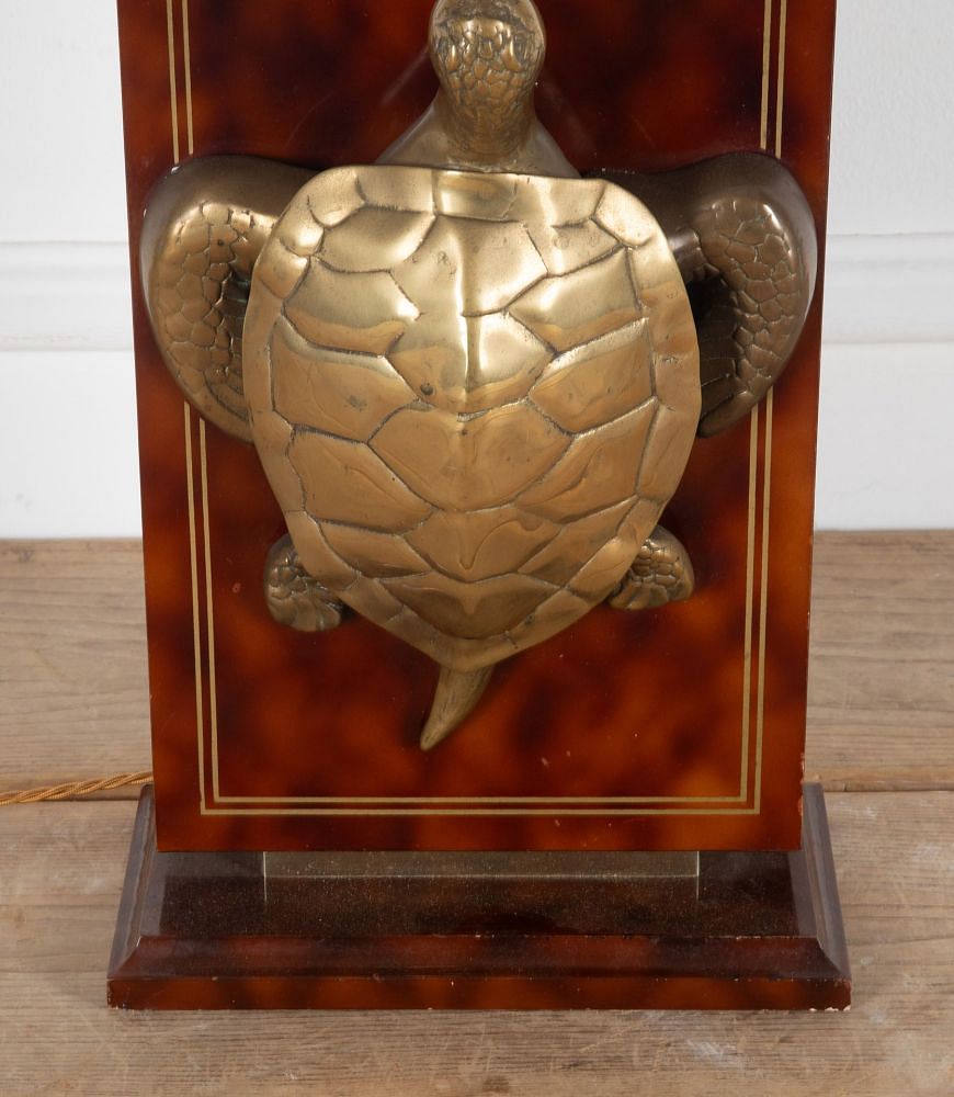 20th Century Brass Turtle Lamp LT1536632