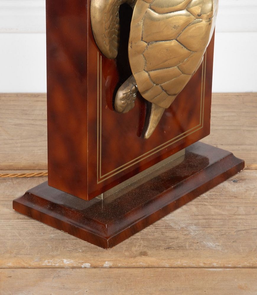 20th Century Brass Turtle Lamp LT1536632