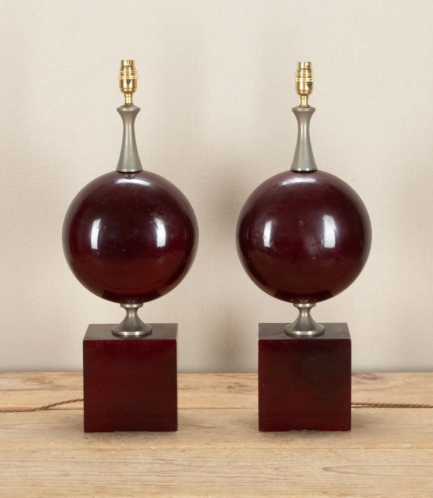 Pair of 20th Century French Table Lamps by Philippe Barbier LT1542121