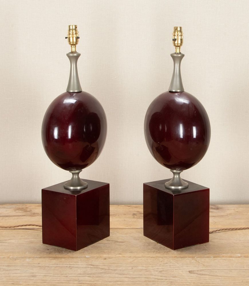 Pair of 20th Century French Table Lamps by Philippe Barbier LT1542121