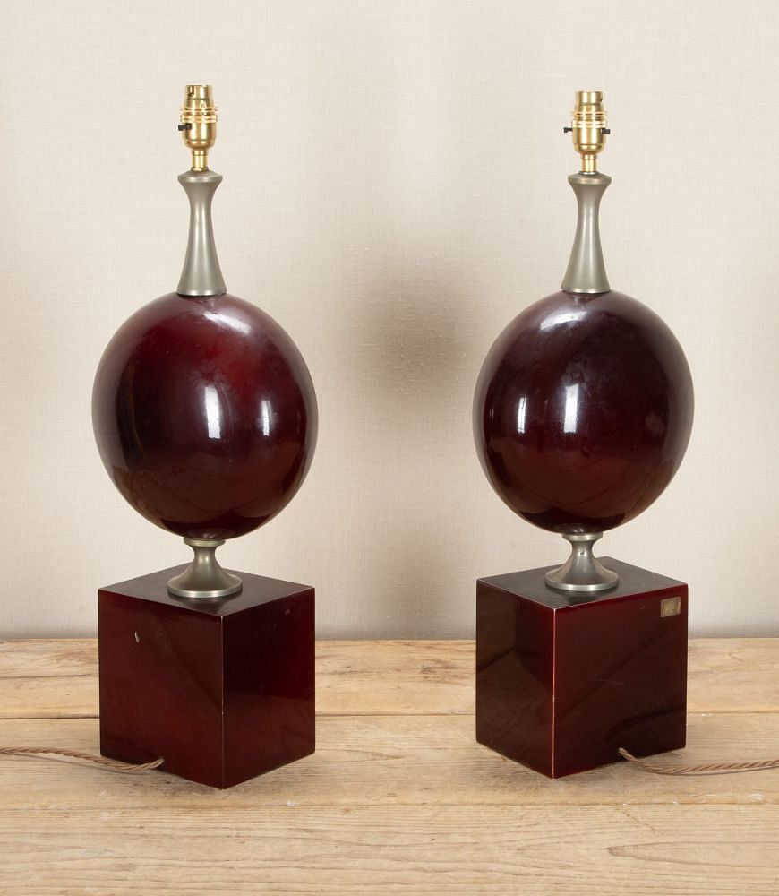 Pair of 20th Century French Table Lamps by Philippe Barbier LT1542121