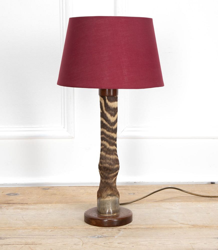 Taxidermy Zebra's Leg Table Lamp LT3937759