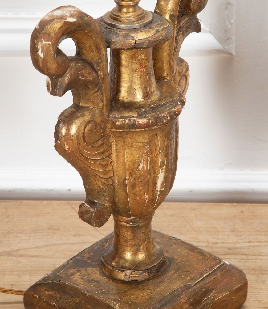 Pair of 19th Century Gilt Lamps LT3938249