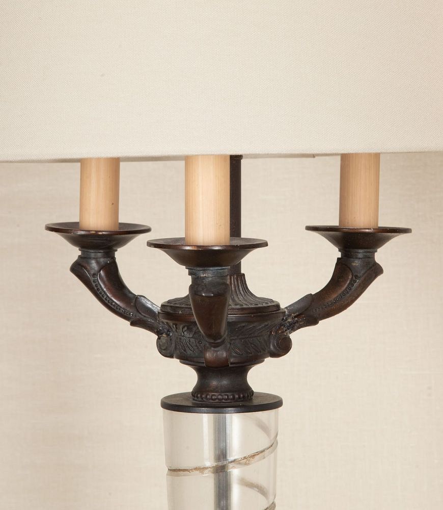 Pair of 20th Century French Bronze Table Lamps LT4842863