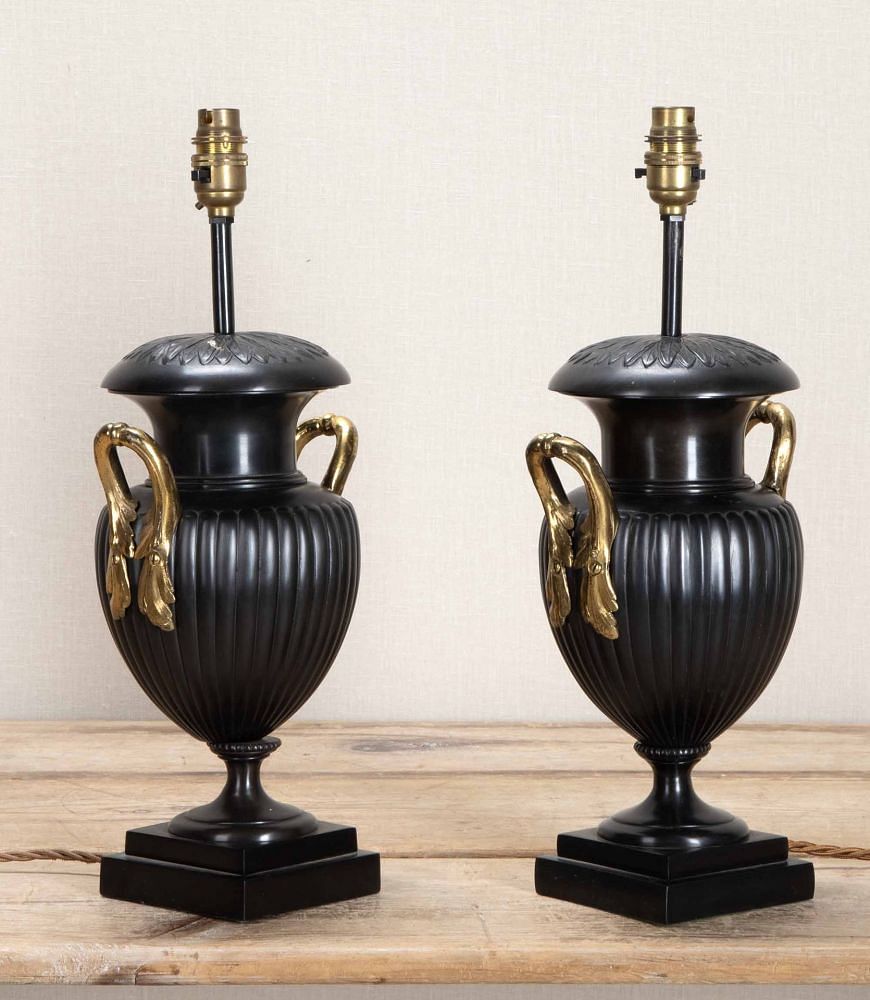 Pair of 20th Century Neo-Classical Lamp Bases LT6338034