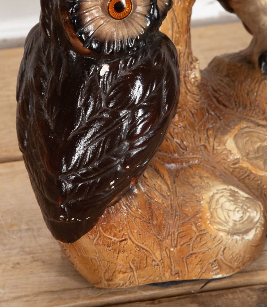 Pair of Large Mid-Century Ceramic Owl Lamps LT9340538