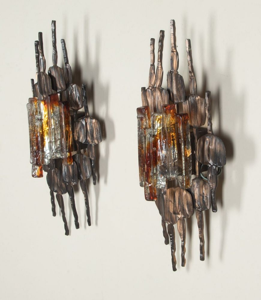 Pair of Mid-Century Italian Wall Lights by Alstrum and Earlich LW3943487