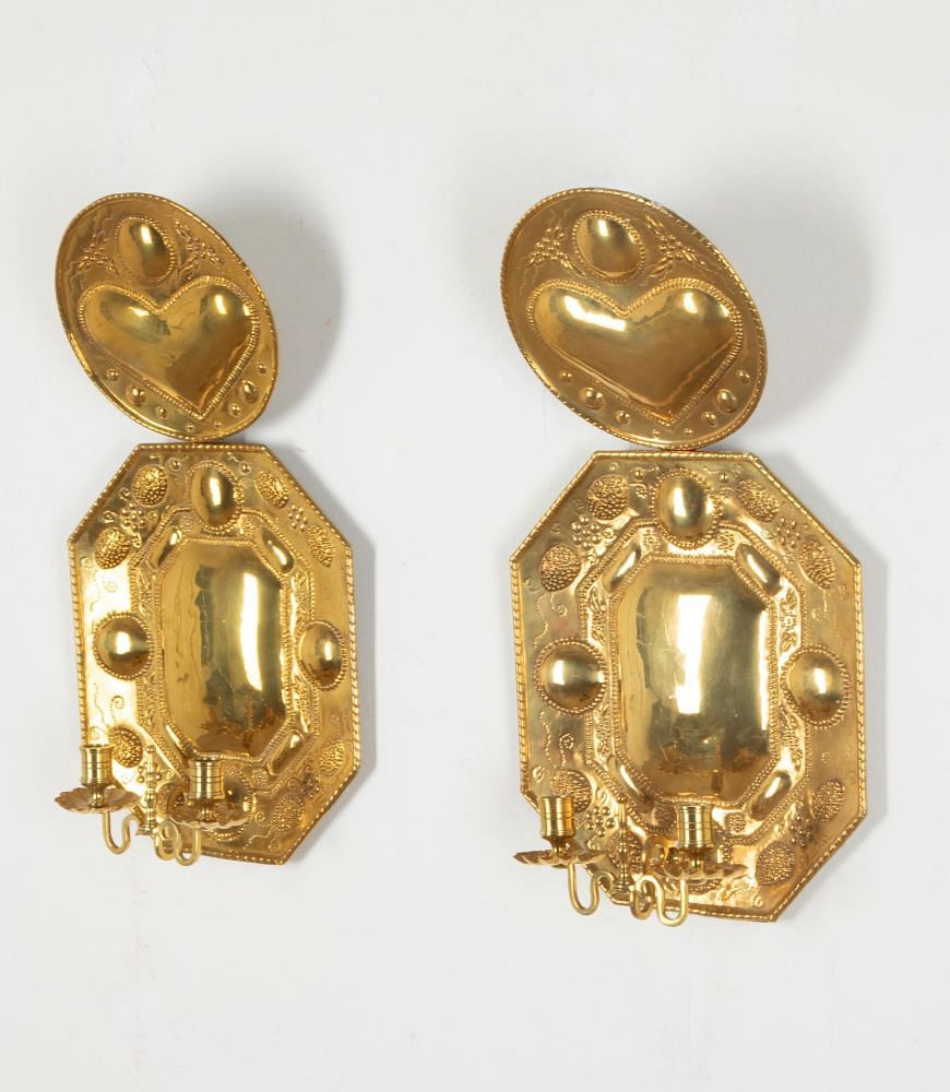 Pair of Large 19th Century Swedish Wall Sconces LW6040156