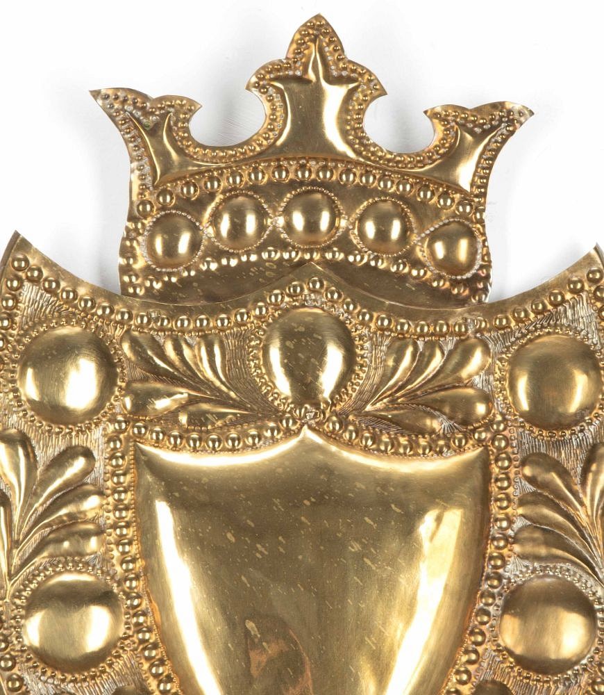 Pair of 19th Century Swedish Pressed Brass Wall Sconces LW6041470