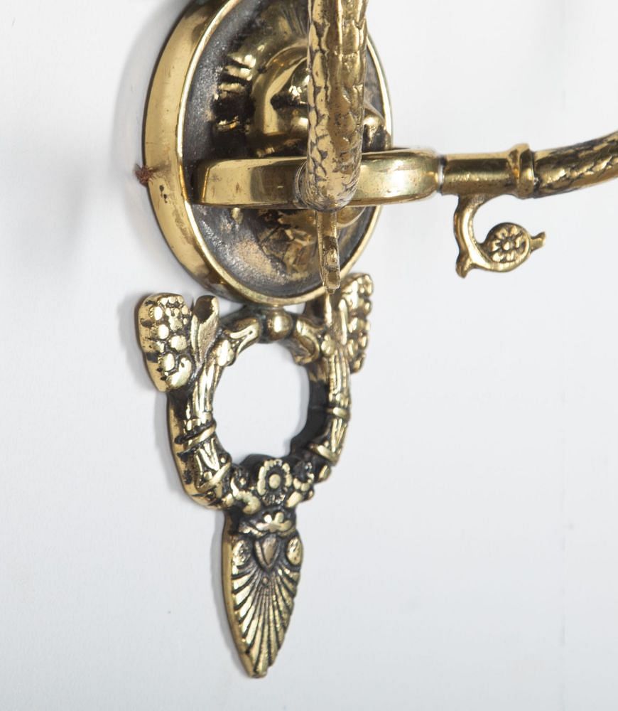 Cast Pair of French 19th Century Wall Lights LW8037736