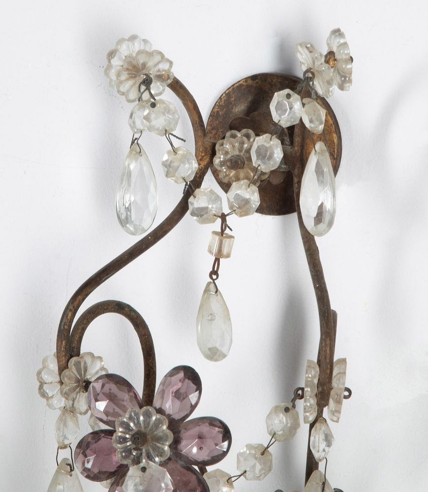 Pair of 20th Century Glass Wall Lights LW9940624