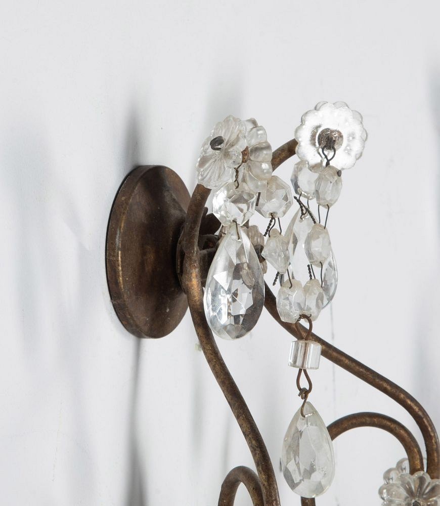 Pair of 20th Century Glass Wall Lights LW9940624