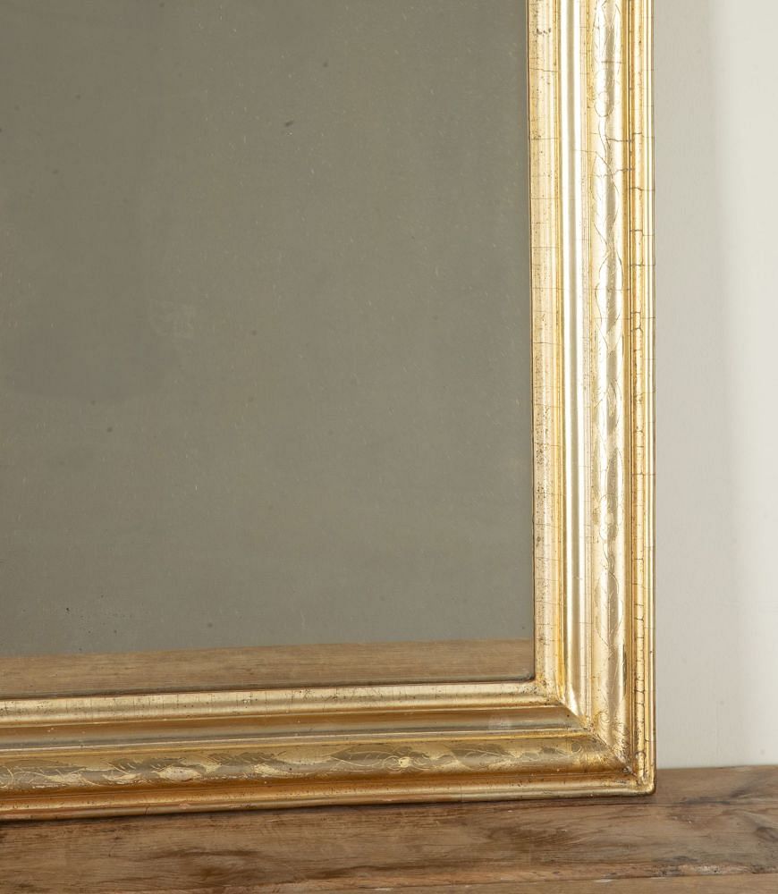 19th Century French Gilt Louis Philippe Mirror MI1542019