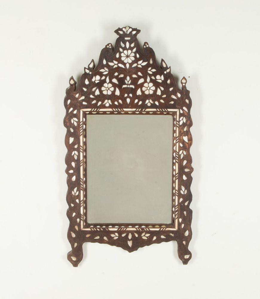 20th Century Syrian Mother of Pearl Inlay Mirror MI1542020