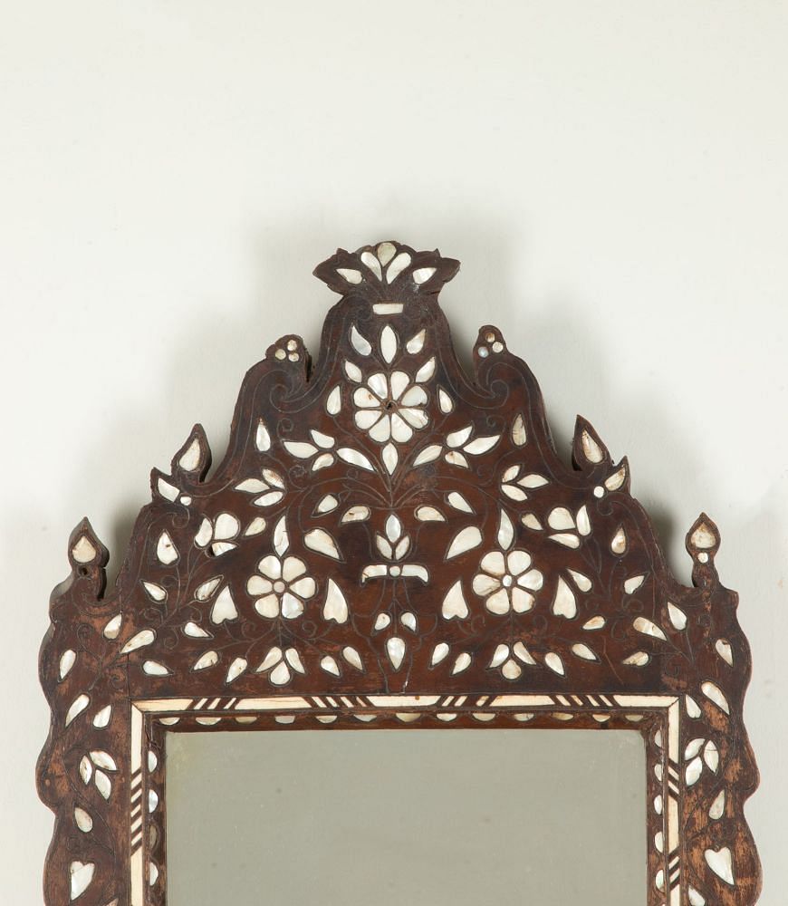 20th Century Syrian Mother of Pearl Inlay Mirror MI1542020