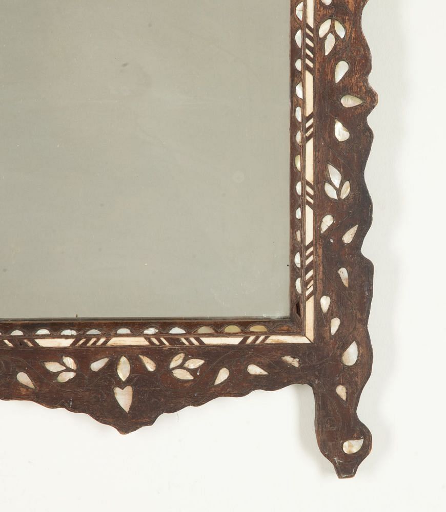 20th Century Syrian Mother of Pearl Inlay Mirror MI1542020