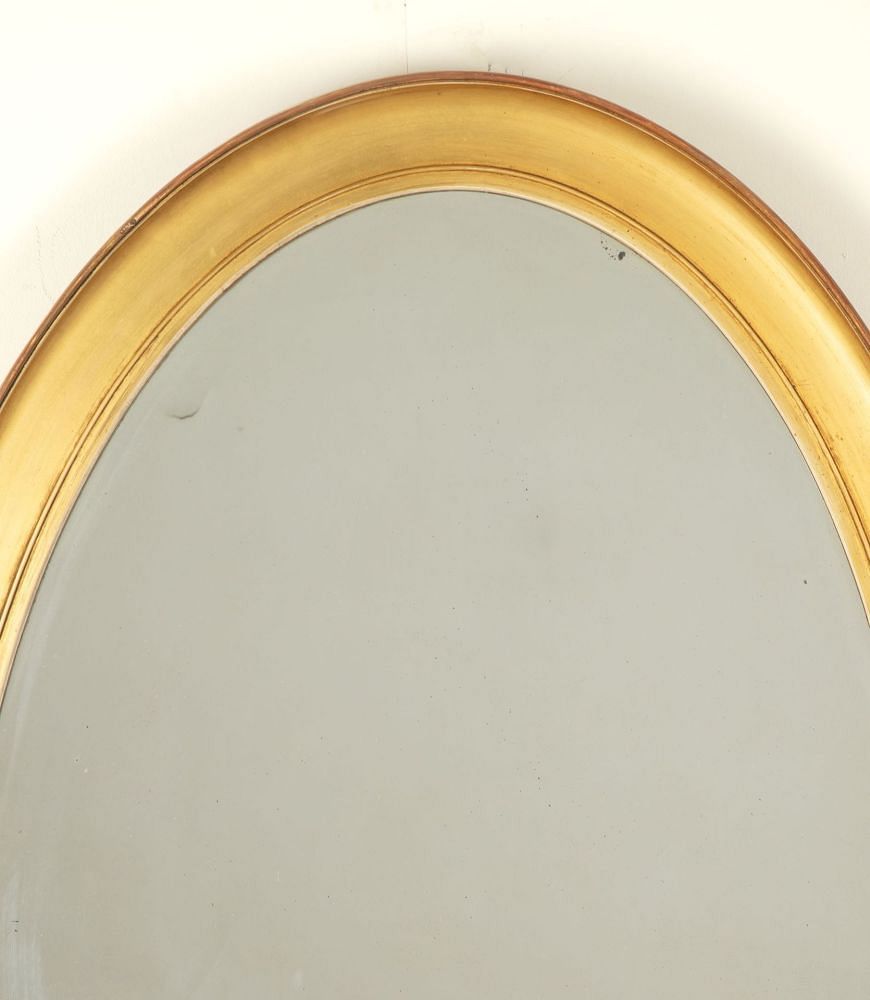 19th Century English Oval Gilt Mirror MI2042677