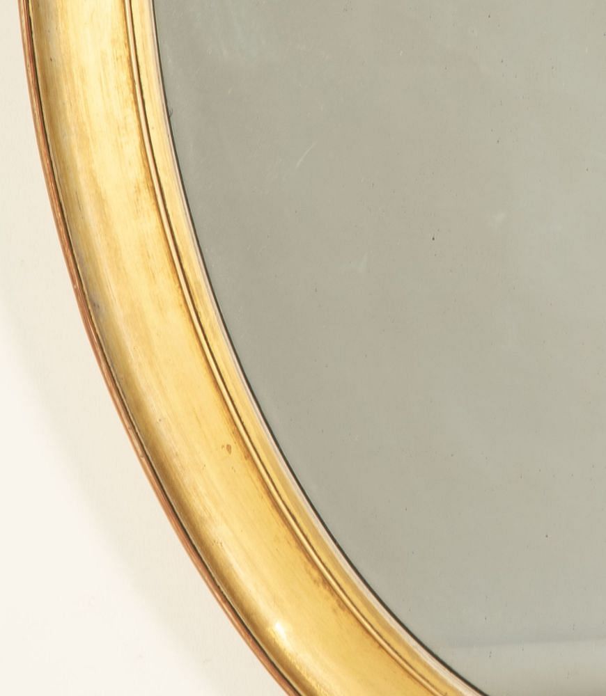 19th Century English Oval Gilt Mirror MI2042677