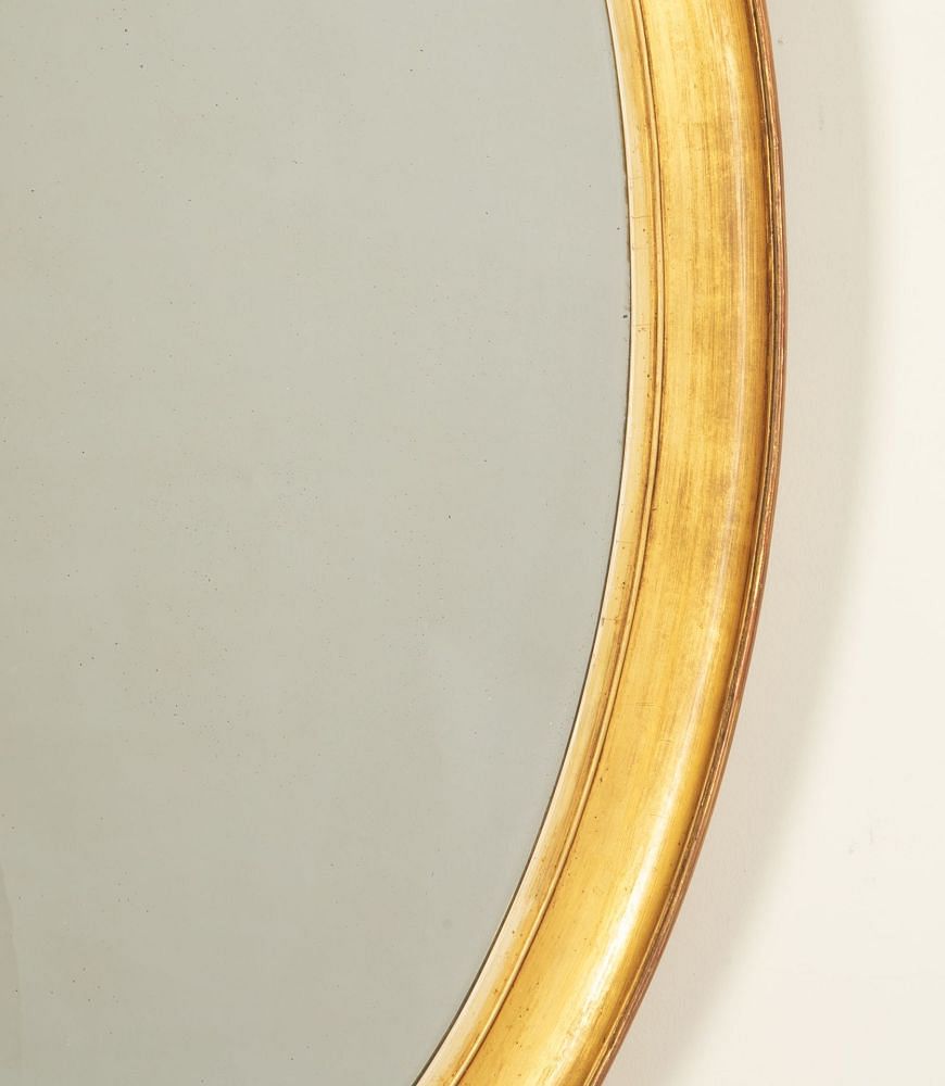 19th Century English Oval Gilt Mirror MI2042677