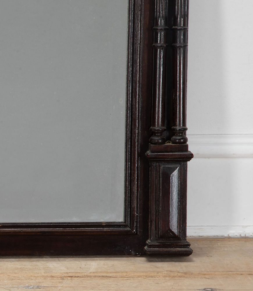 19th Century English Ebonised Wall Mirror MI2539990