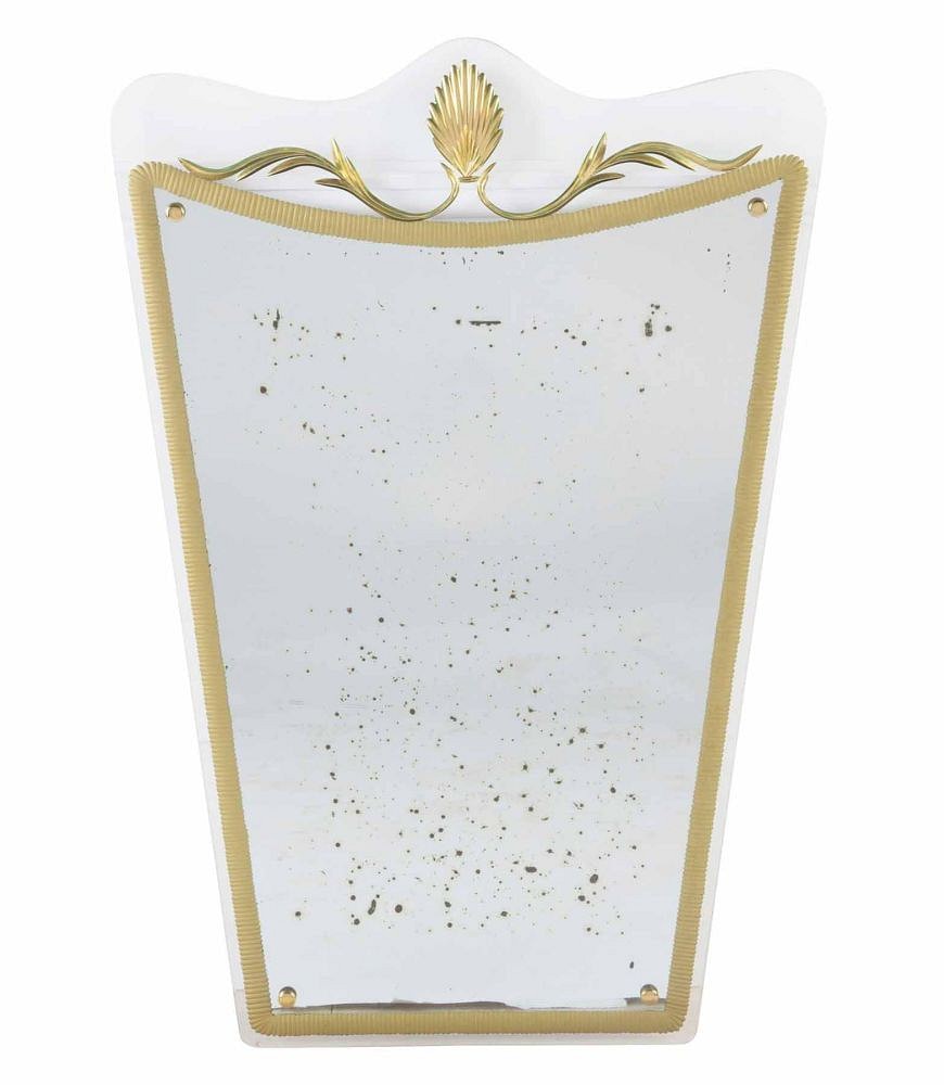 20th Century Italian Shield Shaped Wall Mirror MI3054626