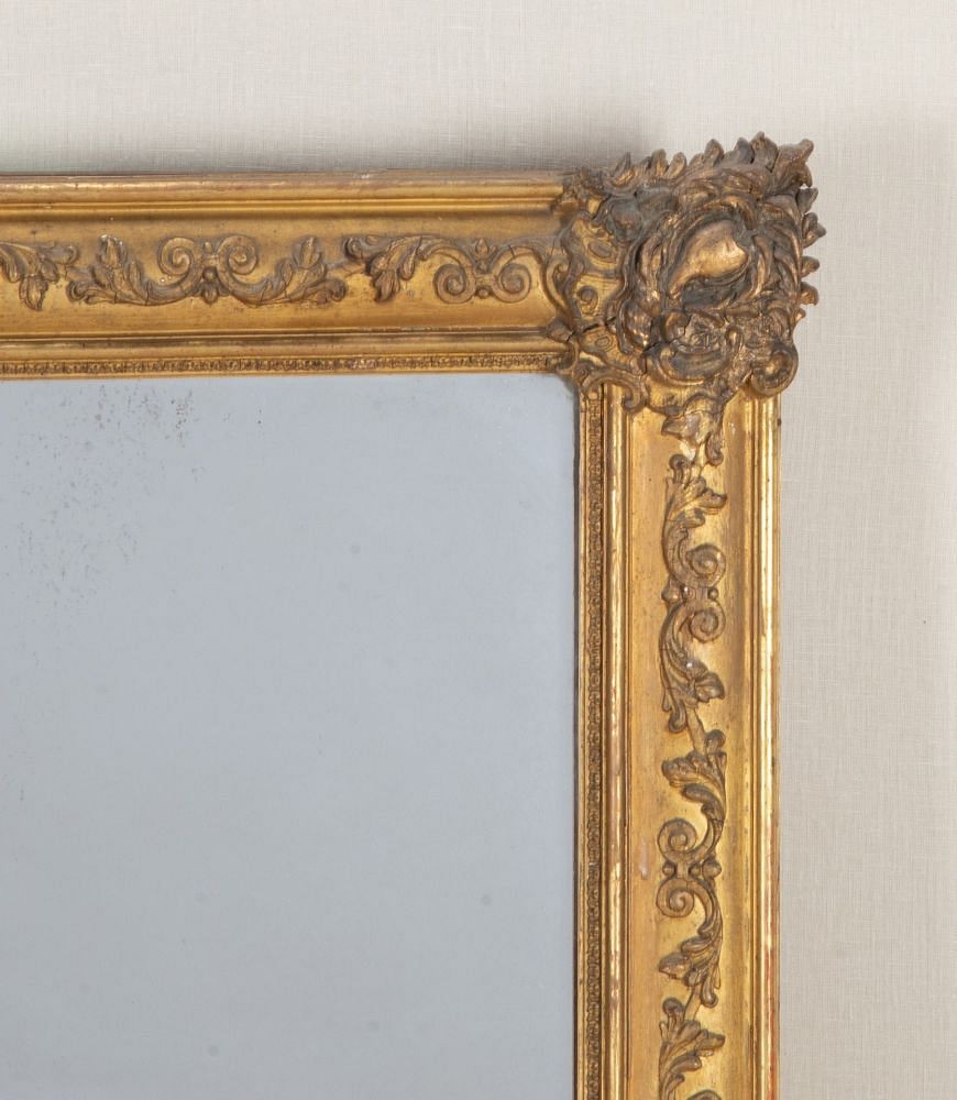 19th Century French Napoleon III Gilt Mirror MI3442953