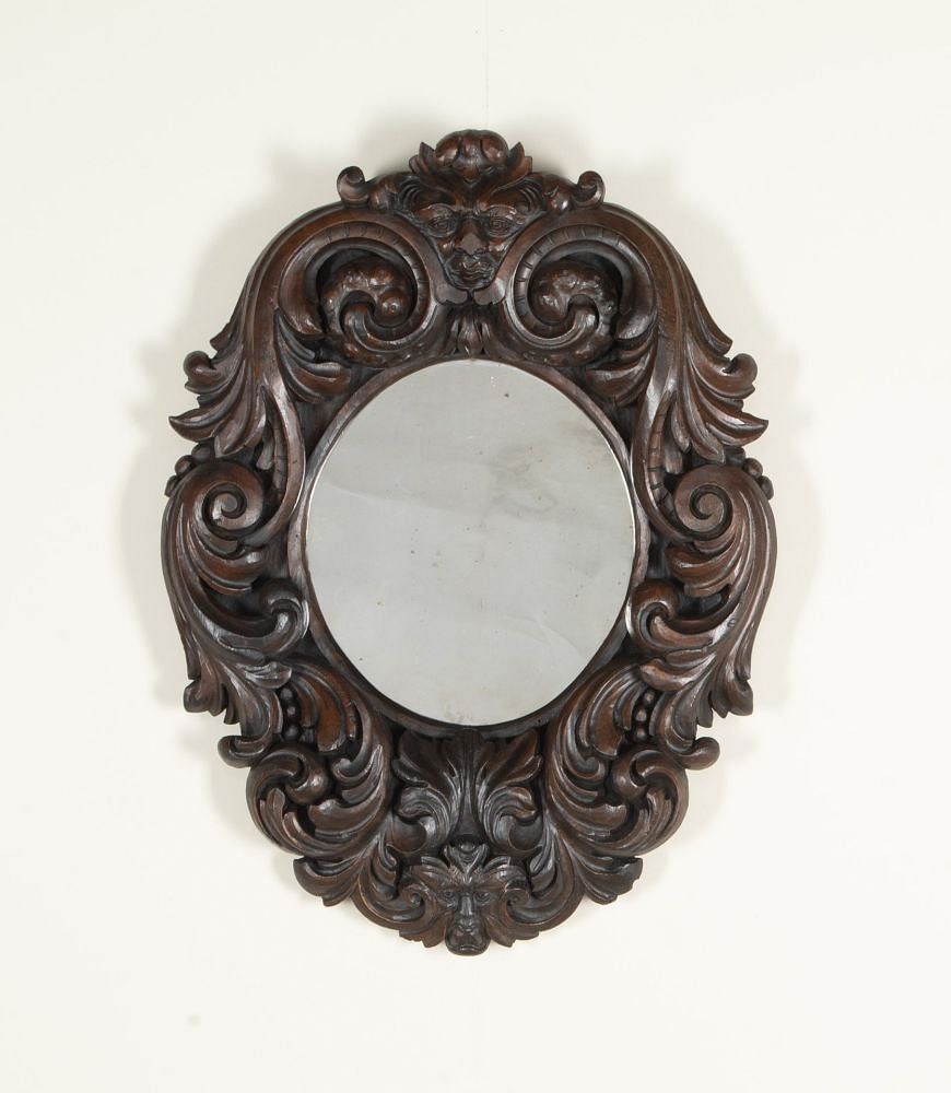 Late 19th Century Carved Acanthus Mirror MI3442959