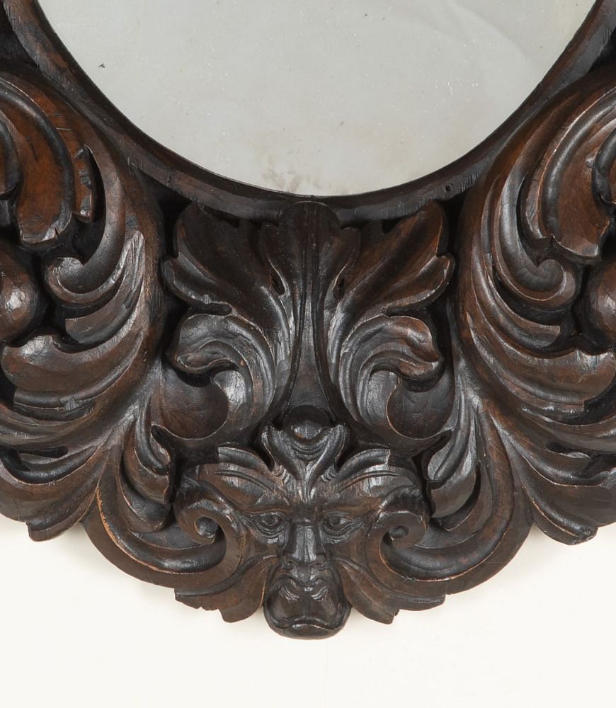 Late 19th Century Carved Acanthus Mirror MI3442959