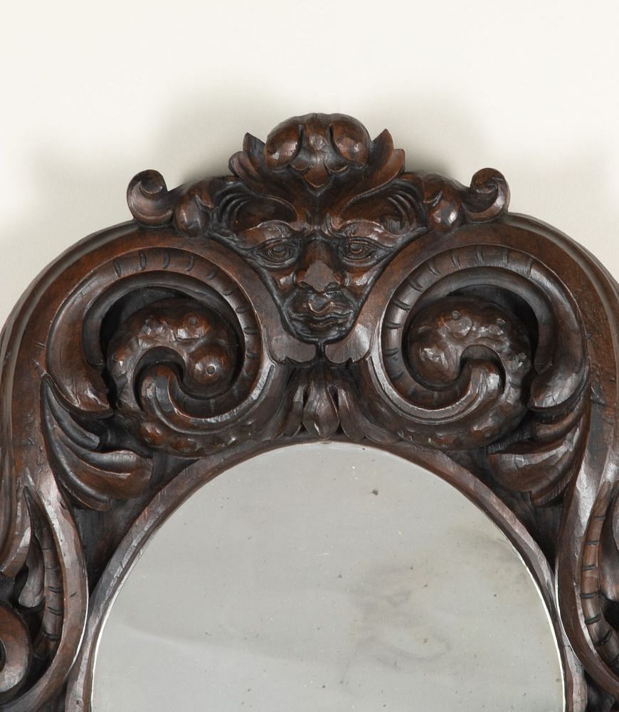 Late 19th Century Carved Acanthus Mirror MI3442959
