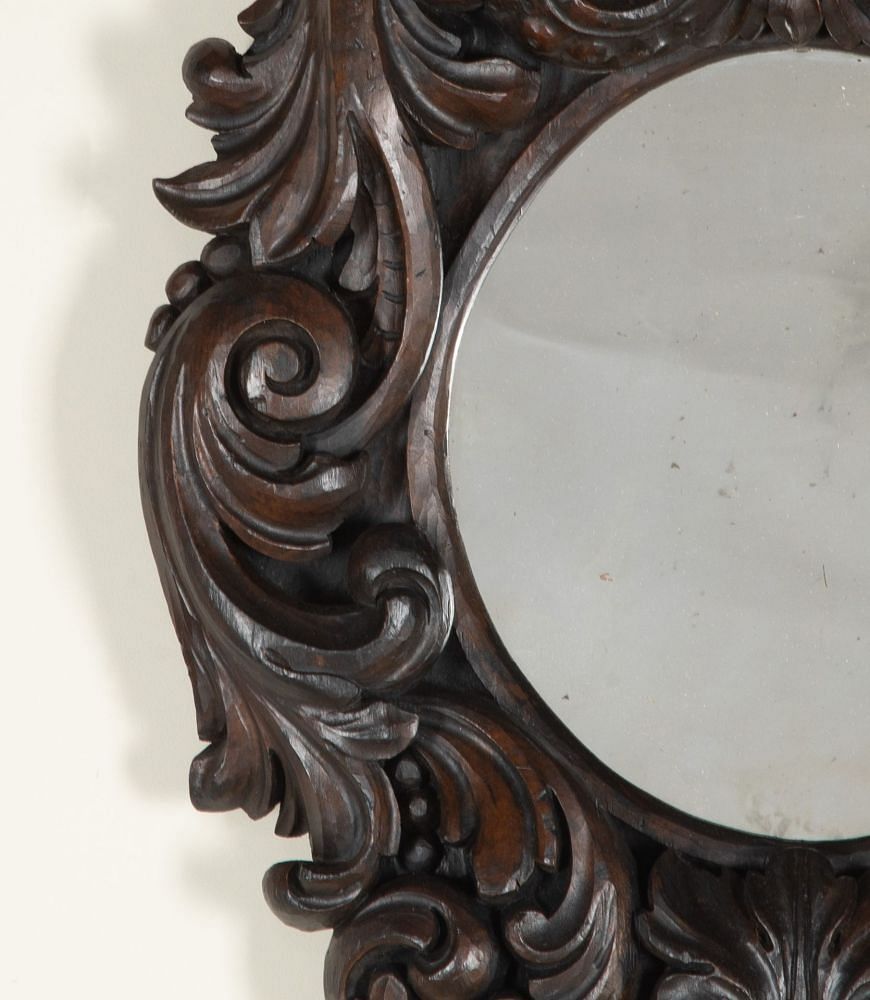 Late 19th Century Carved Acanthus Mirror MI3442959