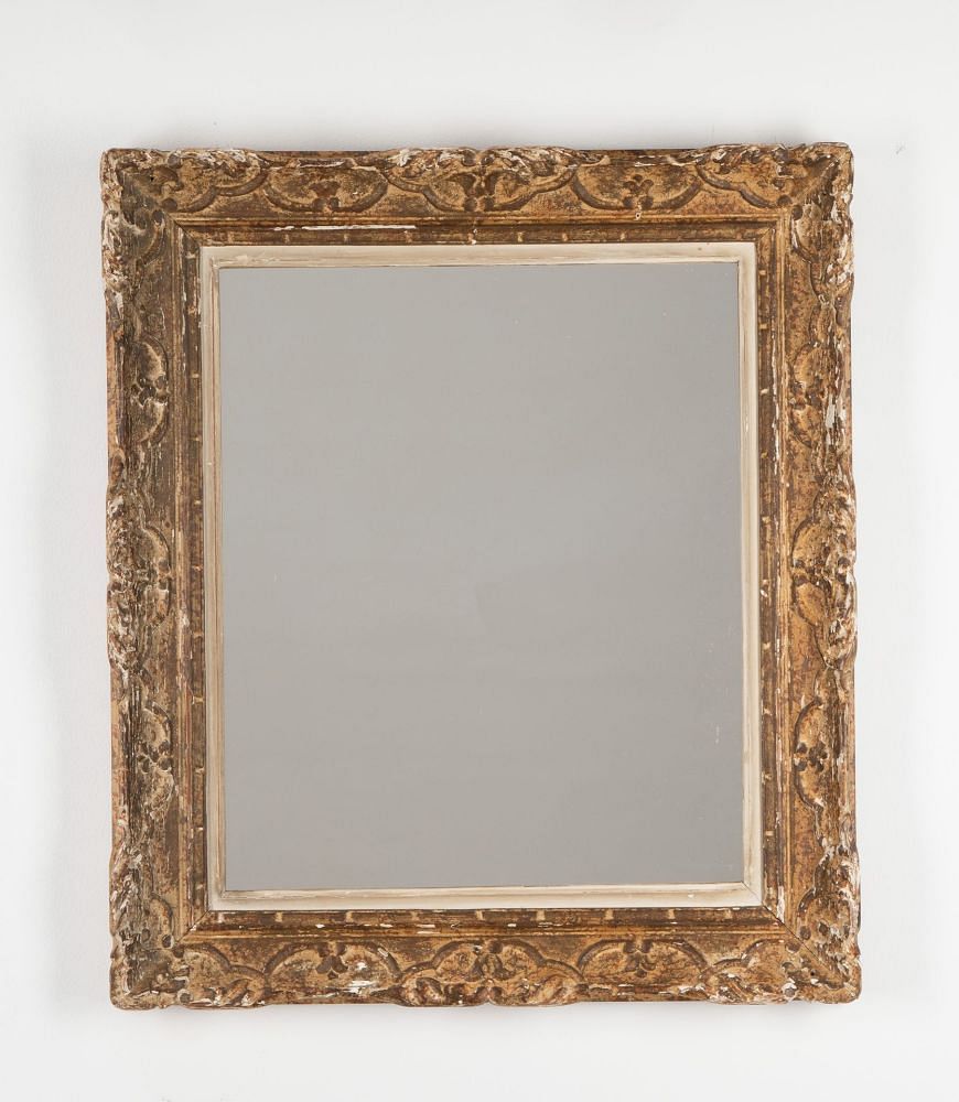 French 20th Century Montparnasse Carved Framed Mirror MI3539168