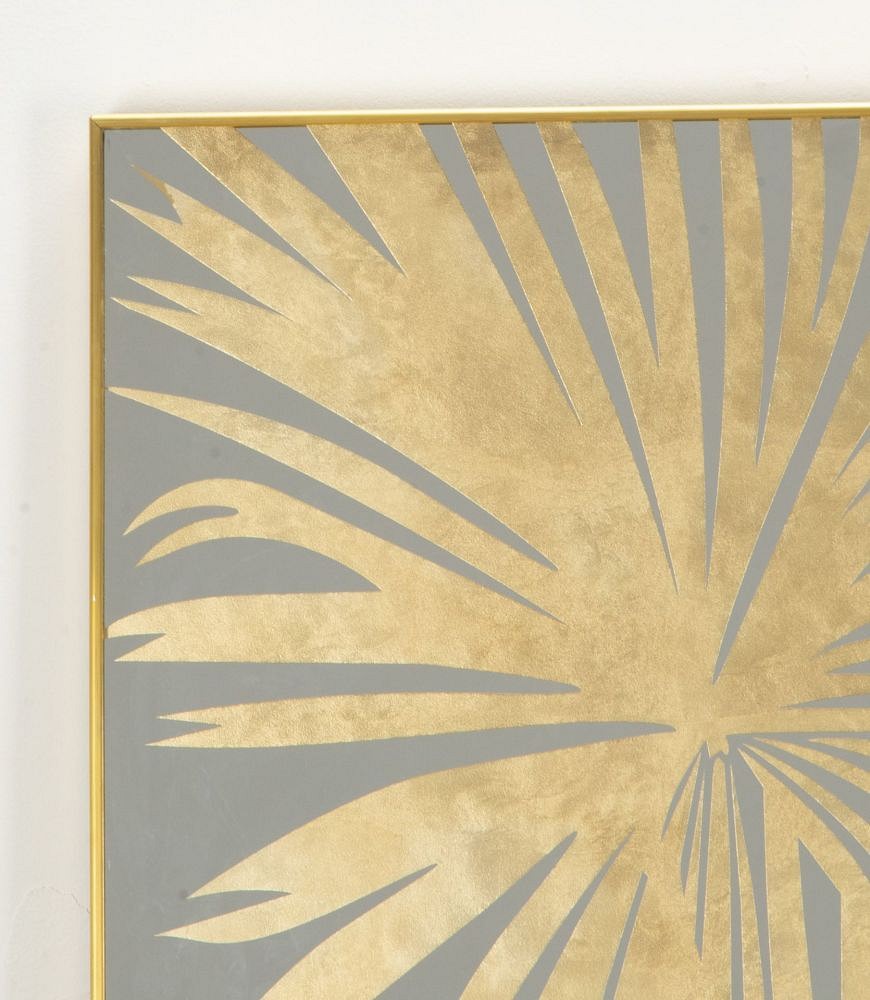 Large Contemporary Italian Palm Tree Patterned Mirror MI4641796