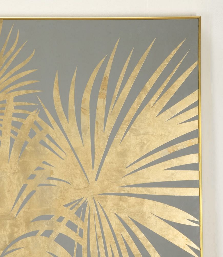 Large Contemporary Italian Palm Tree Patterned Mirror MI4641796