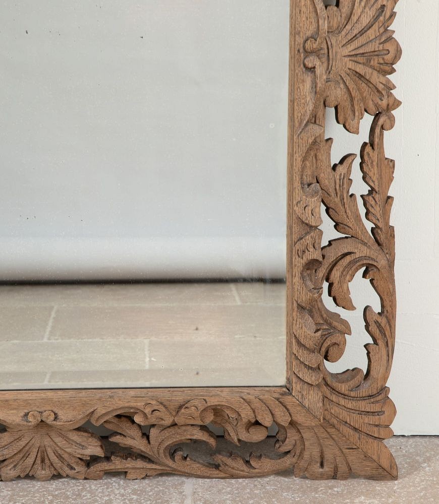 20th Century French Oak Cushion Mirror MI4842686
