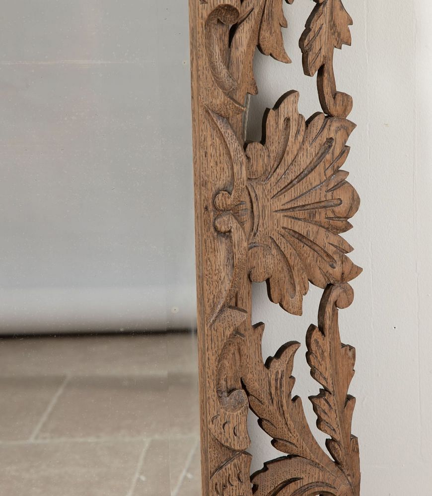 20th Century French Oak Cushion Mirror MI4842686