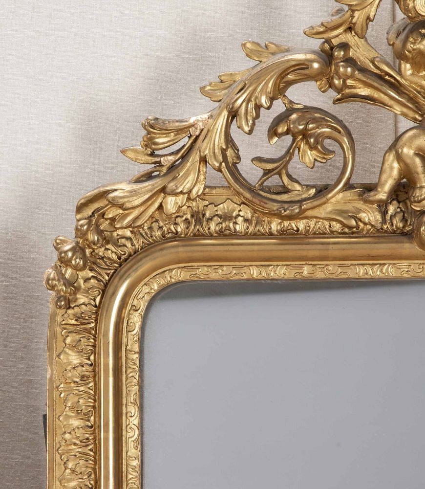 Pair of 19th Century French Neo-Classical Gilt Mirrors MI4843135