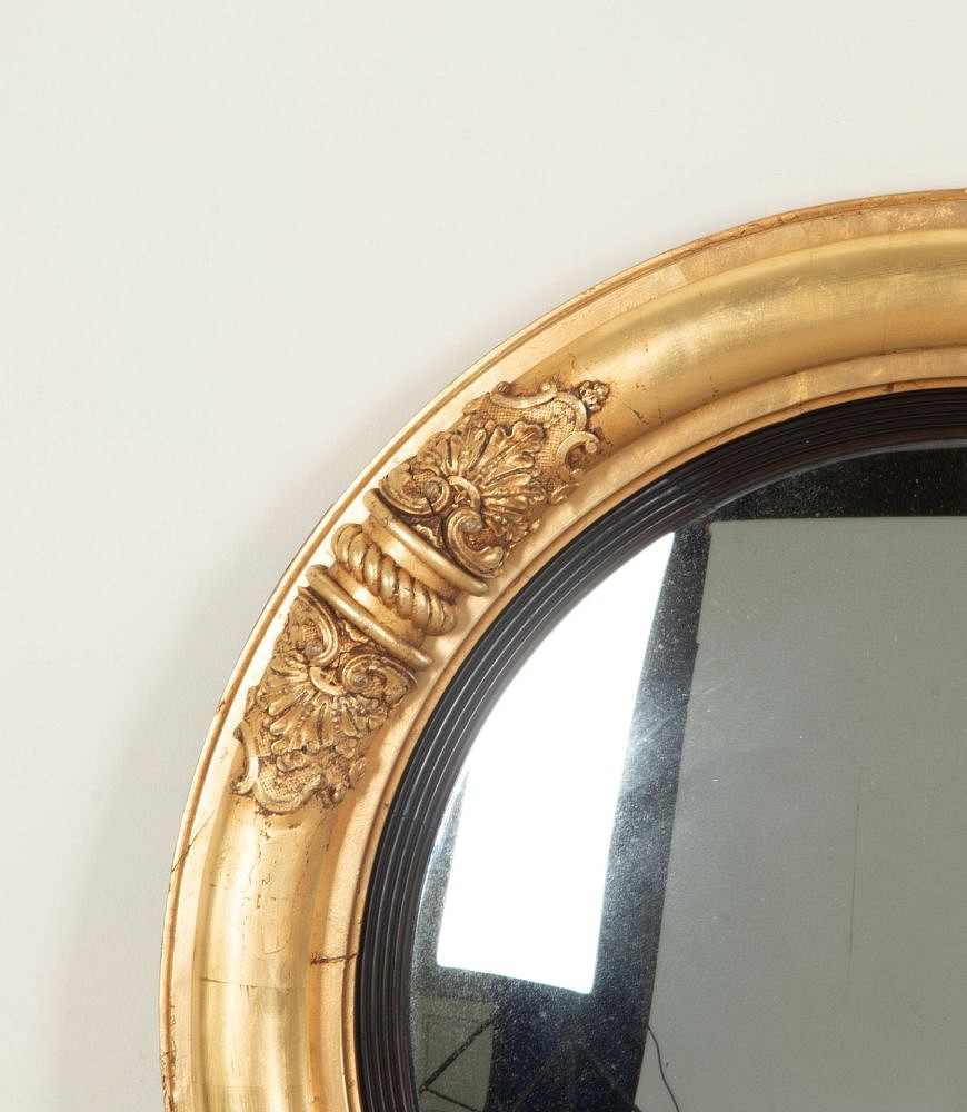 19th Century Regency Convex Gilt Mirror MI5242980