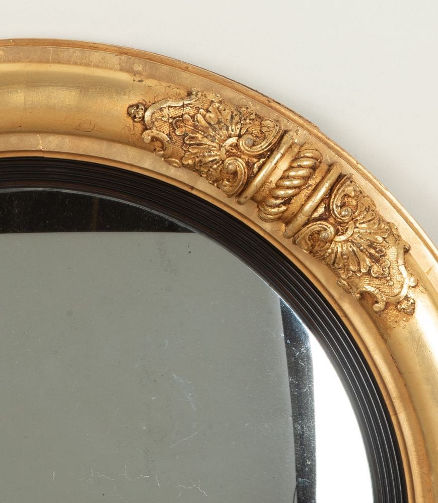 19th Century Regency Convex Gilt Mirror MI5242980
