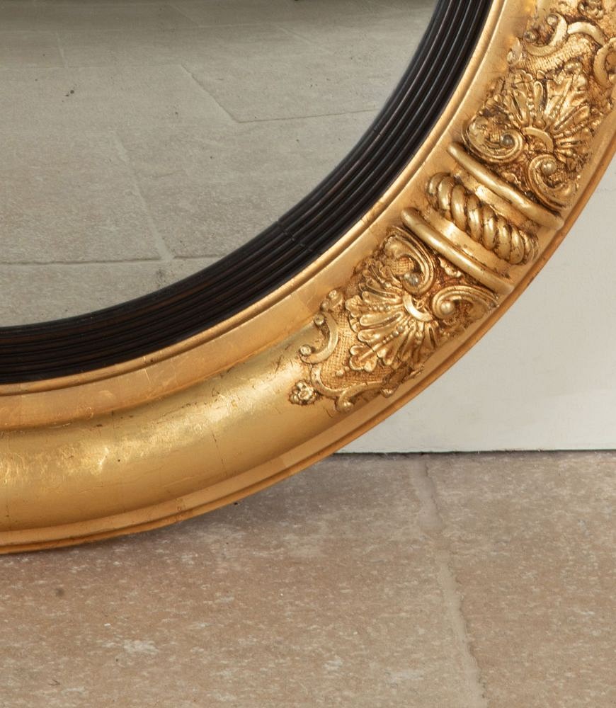 19th Century Regency Convex Gilt Mirror MI5242980