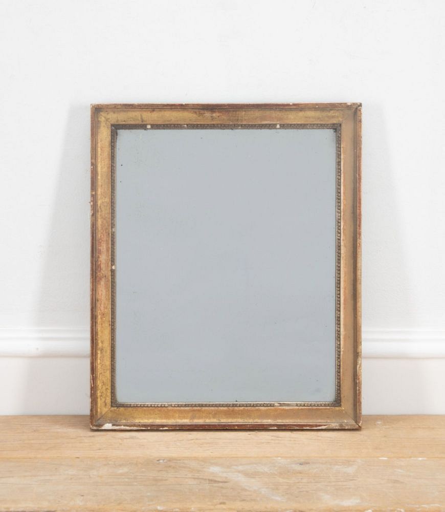 Late 18th Century French Mirror with Plain Gilded Frame MI7236853
