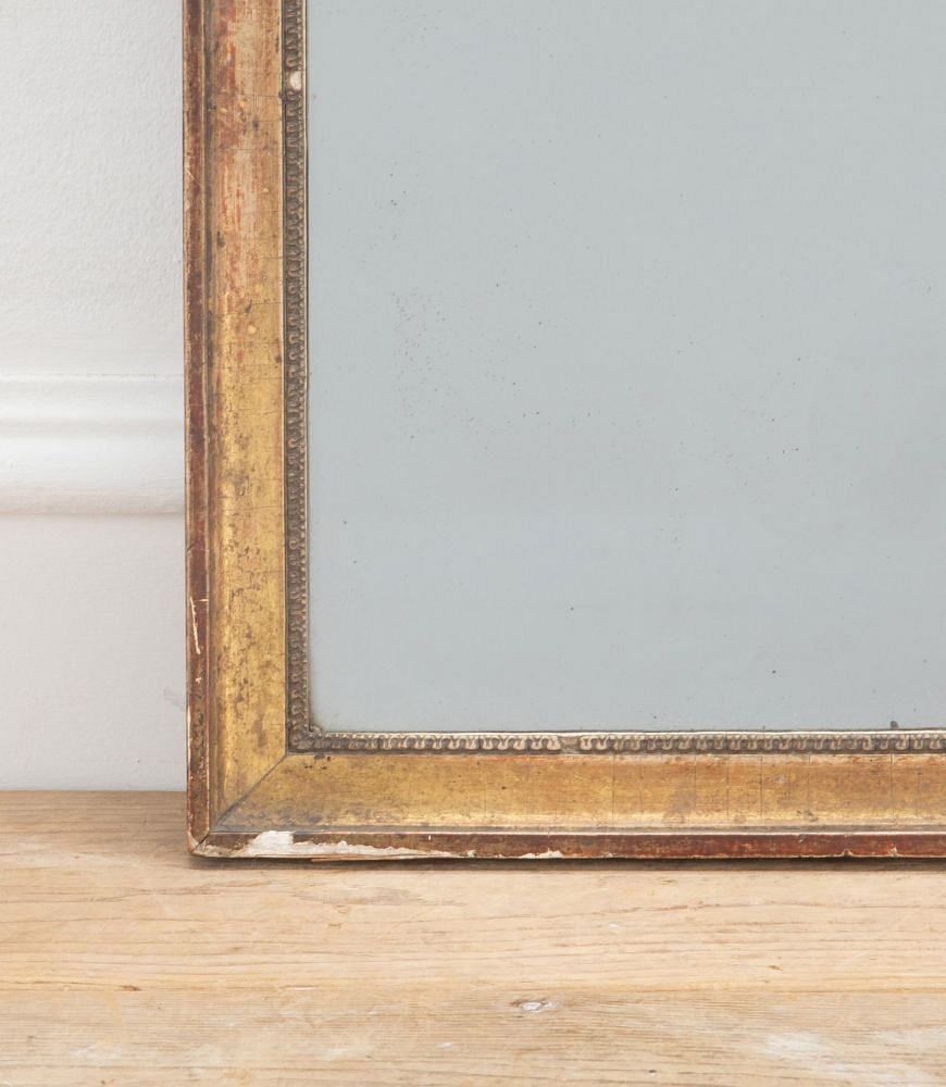 Late 18th Century French Mirror with Plain Gilded Frame MI7236853
