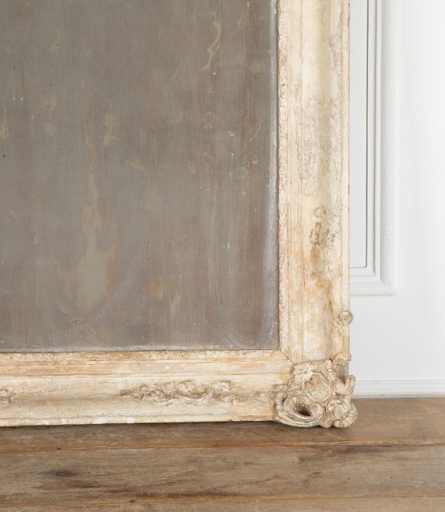 19th Century French Carved Frame Mirror MI9035939