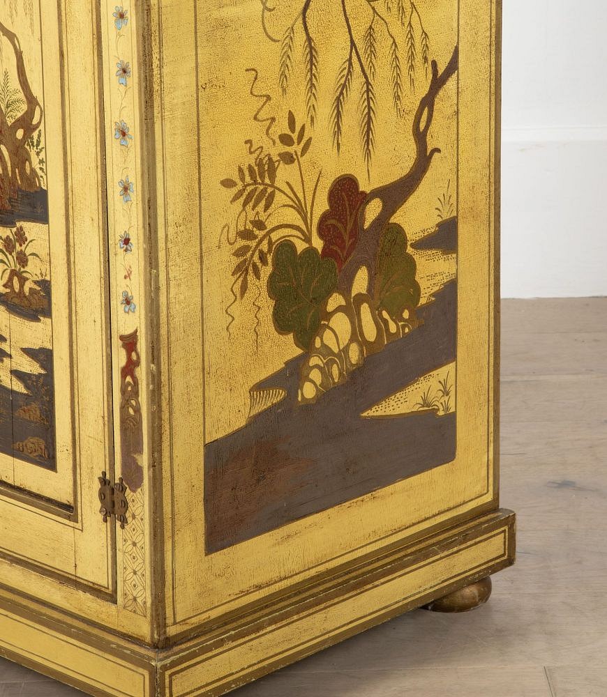 Early 20th Century Chinoiserie Pedestal Cabinet OF051729