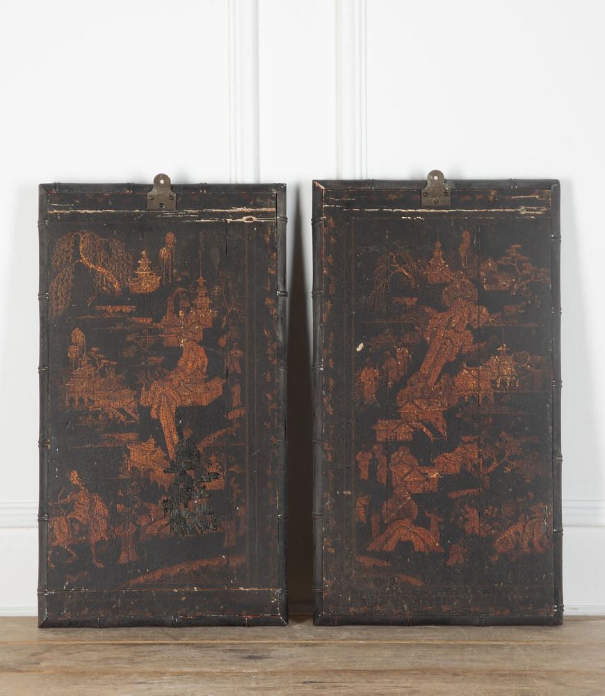 Pair of 18th Century Chinoiserie Door Panels OF3635963