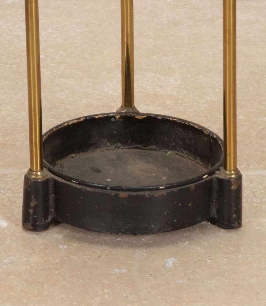 20th Century Edwardian Round Brass Umbrella Stand OF3643210
