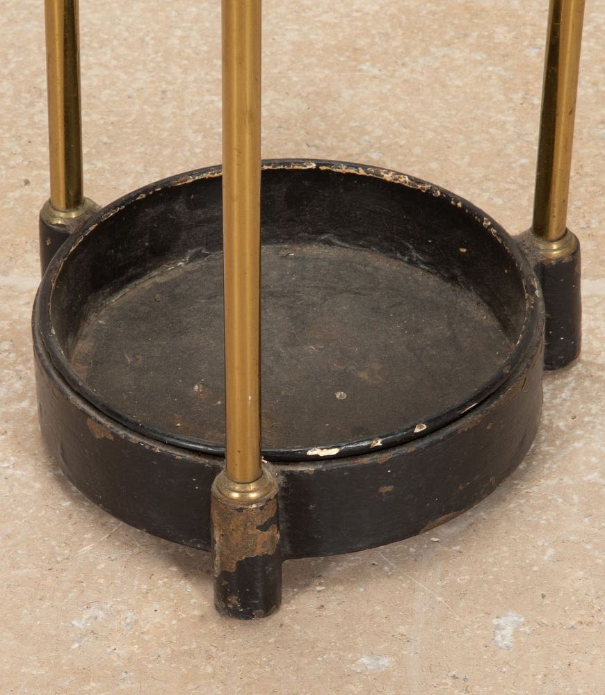 20th Century Edwardian Round Brass Umbrella Stand OF3643210