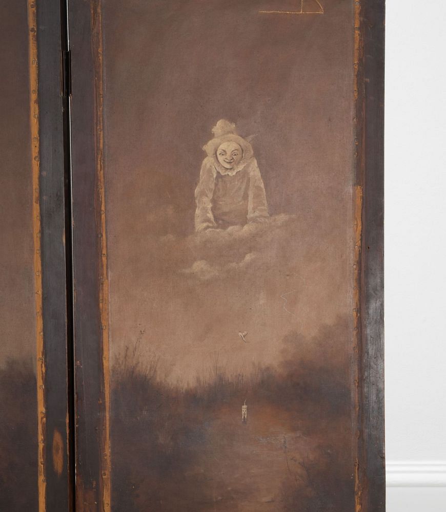 19th Century 'Pierrot' Four-Fold Screen OF4137981