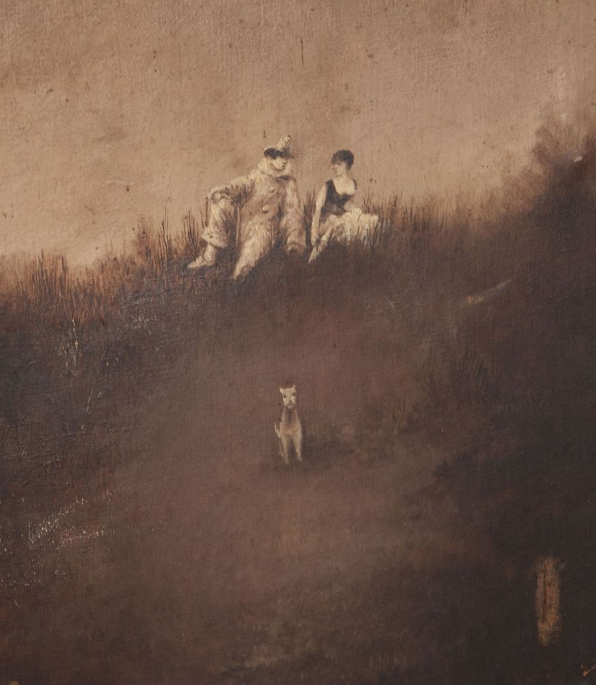 19th Century 'Pierrot' Four-Fold Screen OF4137981
