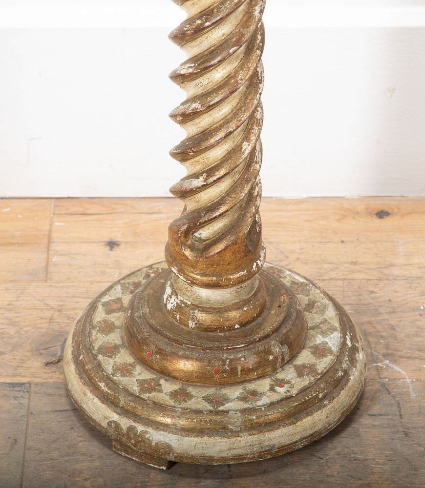 20th Century Italian Carved Wood Torchiere Stand OF8037819